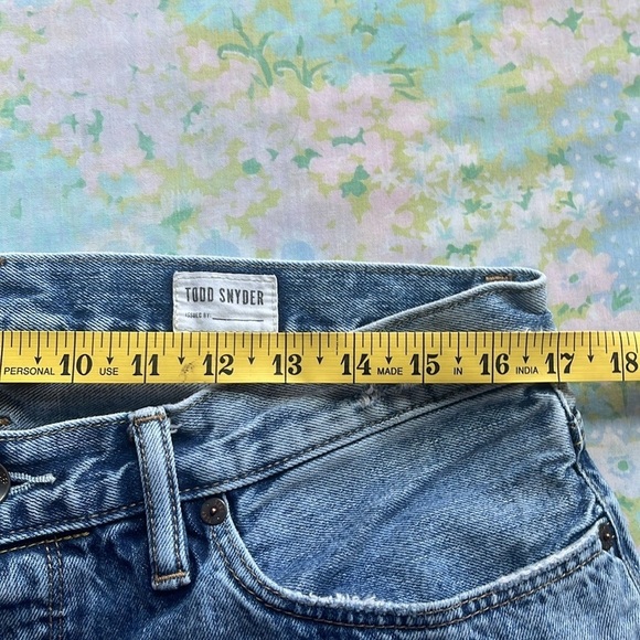 Todd Snyder | Slim Selvedge Denim Jeans 34X30 Midwash 100% Cotton - Picture 13 of 14
